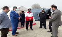 بازدید سرپرست فرمانداری، معاونت برنامه ریزی و امور عمرانی فرمانداری رضوانشهر به همراه مدیر شبکه از چادر های سیار ساحل تازه آباد و رودبارسرا