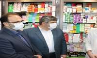بازدید مدیر شبکه و فرماندار رضوانشهر از داروخانه ها