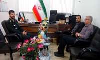 دیدار مدیر شبکه بهداشت و درمان با فرمانده جدید سپاه ناحیه رضوانشهر